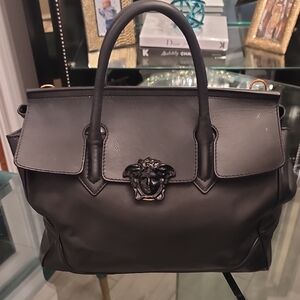 Black Large Versace Empire Palazzo Handbag